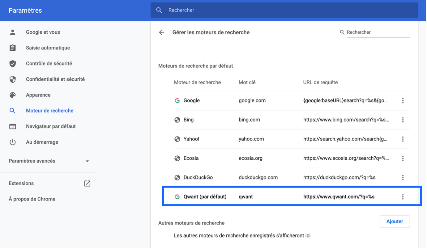 INSTALLER QWANT SUR MON ORDINATEUR visual data 6